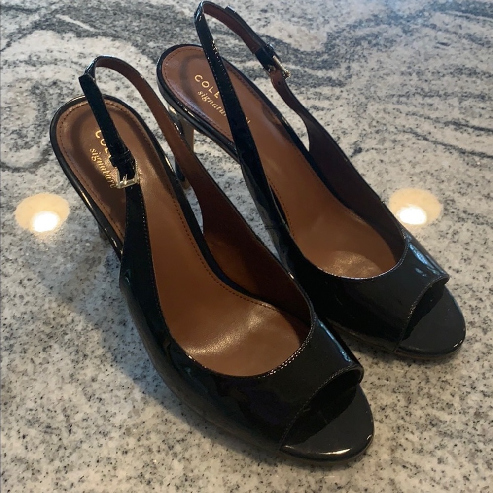 Cole Haan Signature Peep Toe Sling Backs